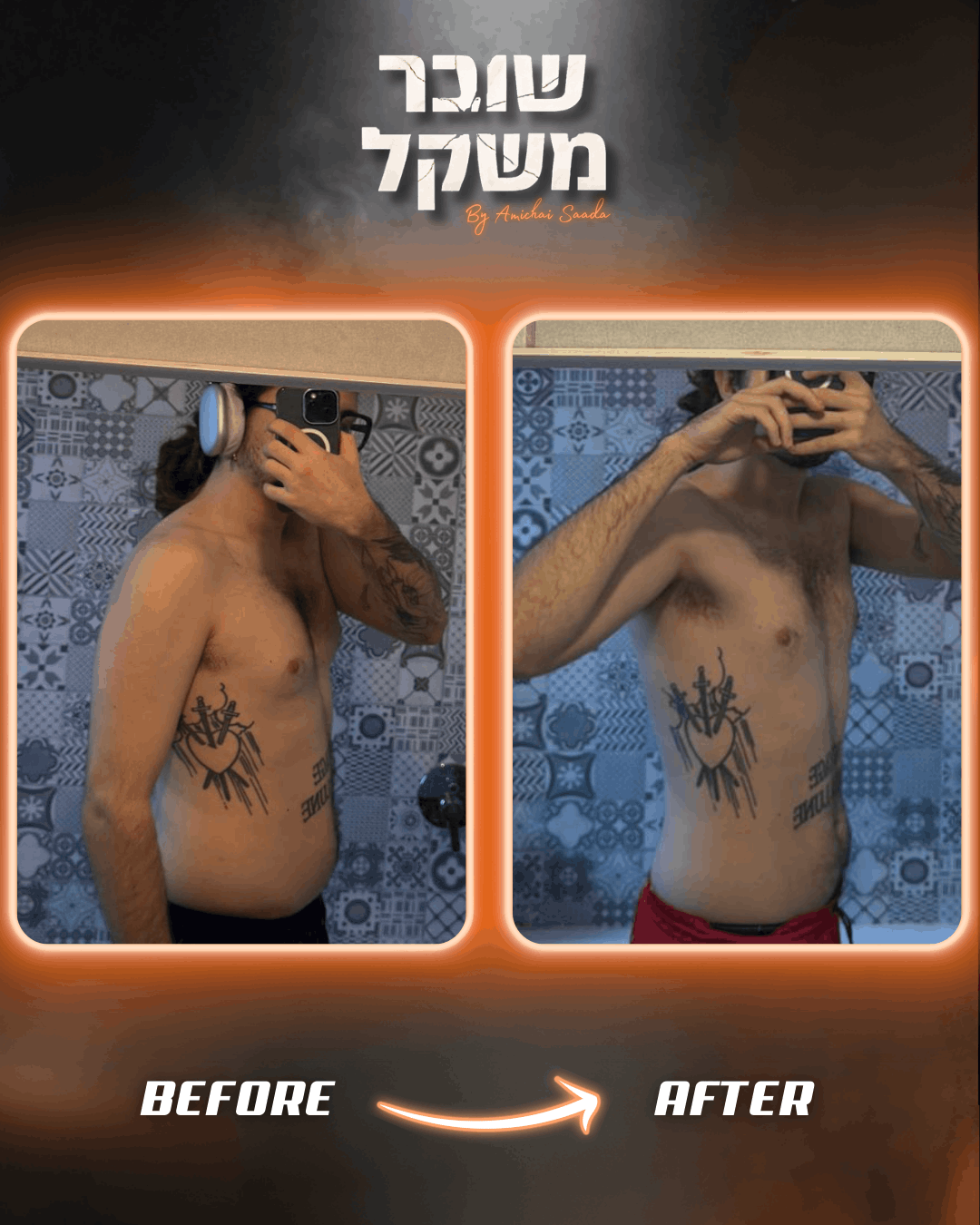 גלצור לפני אחרי